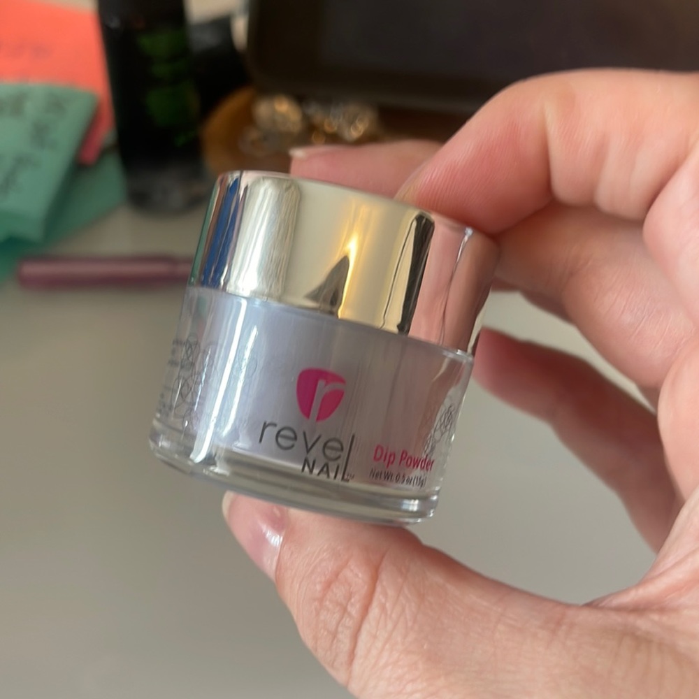 Revel nail dip powder nail polish, shade D383 Ori, 0.5oz jar